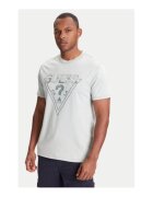 GUESS Tricou din bumbac organic cu model logo in relief frontal