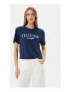 GUESS Tricou eco-friendly cu guler rotund - Bleumarin