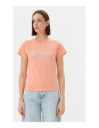 GUESS Tricou la baza gatului din bumbac organic