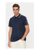GUESS Tricou polo din amestec de bumbac - Bleumarin