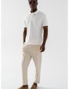 GUESS Tricou polo din bumbac - Alb murdar