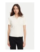 GUESS Tricou polo din material mixt - Ecru