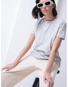 GUESS Tricou regular-fit din bumbac - Verde pal/Alb murdar