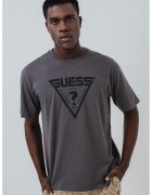 GUESS Tricou relaxed fit cu logo - Gri inchis