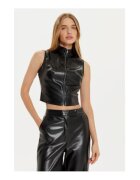 GUESS Vesta crop din piele ecologica