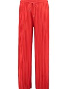 Hailys Pantaloni cu snur in talie si talie medie - Rosu vermillion