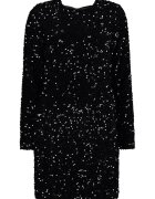 Hailys Rochie cu paiete - Negru/Argintiu
