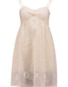 Hailys Rochie din bumbac cu bretele inguste - Alb fildes