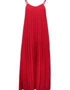 Hailys Rochie midi fara maneci - Rosu vermillion