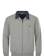 hajo Bluza de trening cu fermoar Klima-Komfort 12115 - Gri