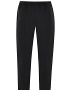 hajo Pantaloni de trening din amestec de bumbac cu talie medie - Negru