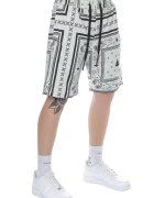 HAMZA Pantaloni scurti cu imprimeu si snur Bandana - Negru/Crem