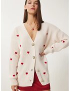 Happiness İstanbul Cardigan dama - crem - One Size