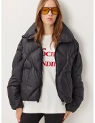 Happiness İstanbul Geaca matlasata - - oversized - neagra - textil
