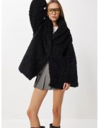 Happiness İstanbul Palton dama - - supradimensionat - negru - textil