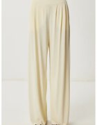 Happiness İstanbul Pantaloni dama - - Palazzo - galben lamaie - textil