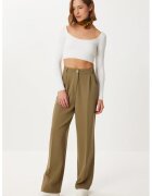 Happiness İstanbul Pantaloni dama - - Palazzo - plisati - verde - textil