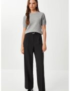 Happiness İstanbul Pantaloni dama - - plisati - negru - textil - Negru