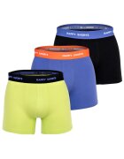 Happy Shorts Set de boxeri Retro - 3 perechi - Negru/Violet/Verde lime