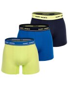 Happy Shorts Set de boxeri Retro - 3 perechi - Verde/Albastru