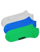 Happy Socks Set de sosete unisex pana la glezna - 3 perechi - Verde/Gri/Albastru