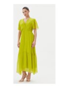 Haveone Rochie de vara - verde - 70% viscoza - 30% matase -