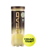Head Set 3 mingi de tenis - Cauciuc - Galben
