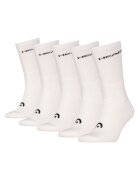 Head Set de sosete lungi unisex - 5 perechi - Alb
