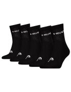 Head Set de sosete lungi unisex - 5 perechi - Negru
