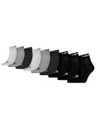 Head Set de sosete unisex - scurte cu model - 9 perechi - Negru/Gri