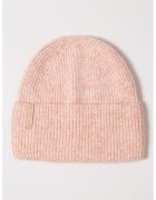 Heavy Tools Caciula tricotata cu logo discret - Roz pastel