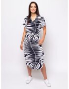 Heavy Tools Rochie midi cu imprimeu Vlora - Alb/Albastru ultramarin