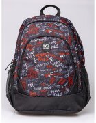 Heavy Tools Rucsac unisex cu doua compartimente Ettie 25 - Rosu/Alb/Negru