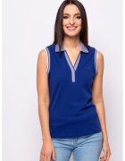 Heavy Tools Top polo cu guler ascutit Dioco - Albastru royal