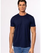 Heavy Tools Tricou cu model uni Moscada - Albastru ultramarin