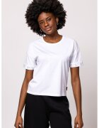 Heavy Tools Tricou cu model uni si decolteu la baza gatului Morell - Alb optic