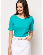 Heavy Tools Tricou slim fit Morza - Turcoaz