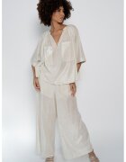HELENE GALWAS Bluza cu buzunare pe piept Giovanna - Crem