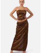 HELENE GALWAS Fusta maxi stralucitoare Heda - Bronz