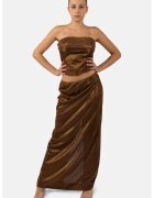 HELENE GALWAS Top fara maneci Hadice - Bronz