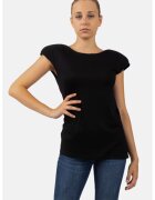 HELENE GALWAS Tricou cu umeri intariti Bea - Negru