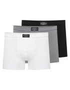 Henderson Boxeri barbati Main 3-pak negru - gri - alb - Multicolor