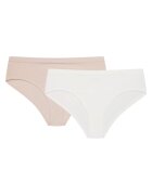 Henderson Chiloti cu talie inalta Bait set de 2 perechi crem - bej - Multicolor