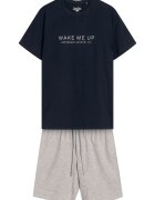 Henderson Pijama barbati Dare negru gri - Multicolor