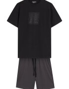 Henderson Pijama barbati Outbox negru - gri - Multicolor