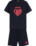 Henderson Pijama barbati Sierra negru - rosu