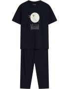 Henderson Pijama dama Dairoku - Bumbac - Negru