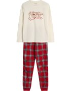 Henderson Pijama pentru dama - Dalisa bumbac - alb/rosu