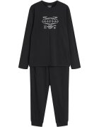 Henderson Pijamale pentru barbati - Loger - bumbac - imprimeu original - negru - Negru