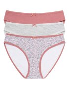 Henderson Set 3 perechi de chiloti Mi-Mi - Bumbac - pentru femei - Gri/Roz